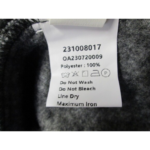 Commense Jacket Women S Gray Boiled Fabric Snap Front Elastic Waist R70 - Picture 6 of 12